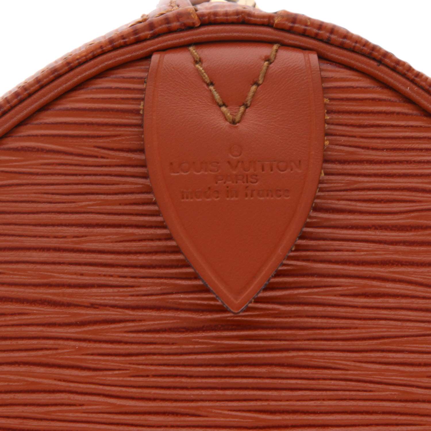 Bolsa de viaje Louis Vuitton  Keepall 45 en cuero Epi marrón - Detail D2