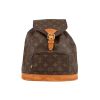 Mochila Louis Vuitton  Montsouris en lona Monogram marrón y cuero natural - 360 thumbnail