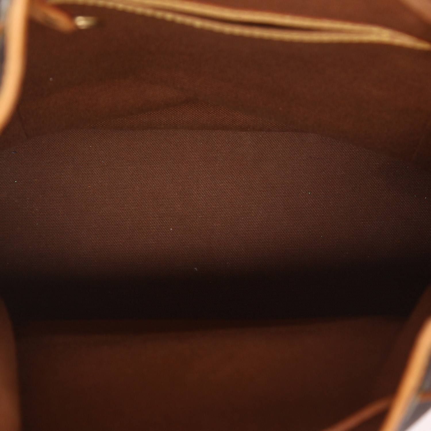 Louis Vuitton  Montsouris backpack  in brown monogram canvas  and natural leather - Detail D3