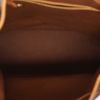 Zaino Louis Vuitton  Montsouris in tela monogram marrone e pelle naturale - Detail D3 thumbnail