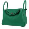 Hermès  Lindy 30 cm handbag  in Vertigo green togo leather - 00pp thumbnail