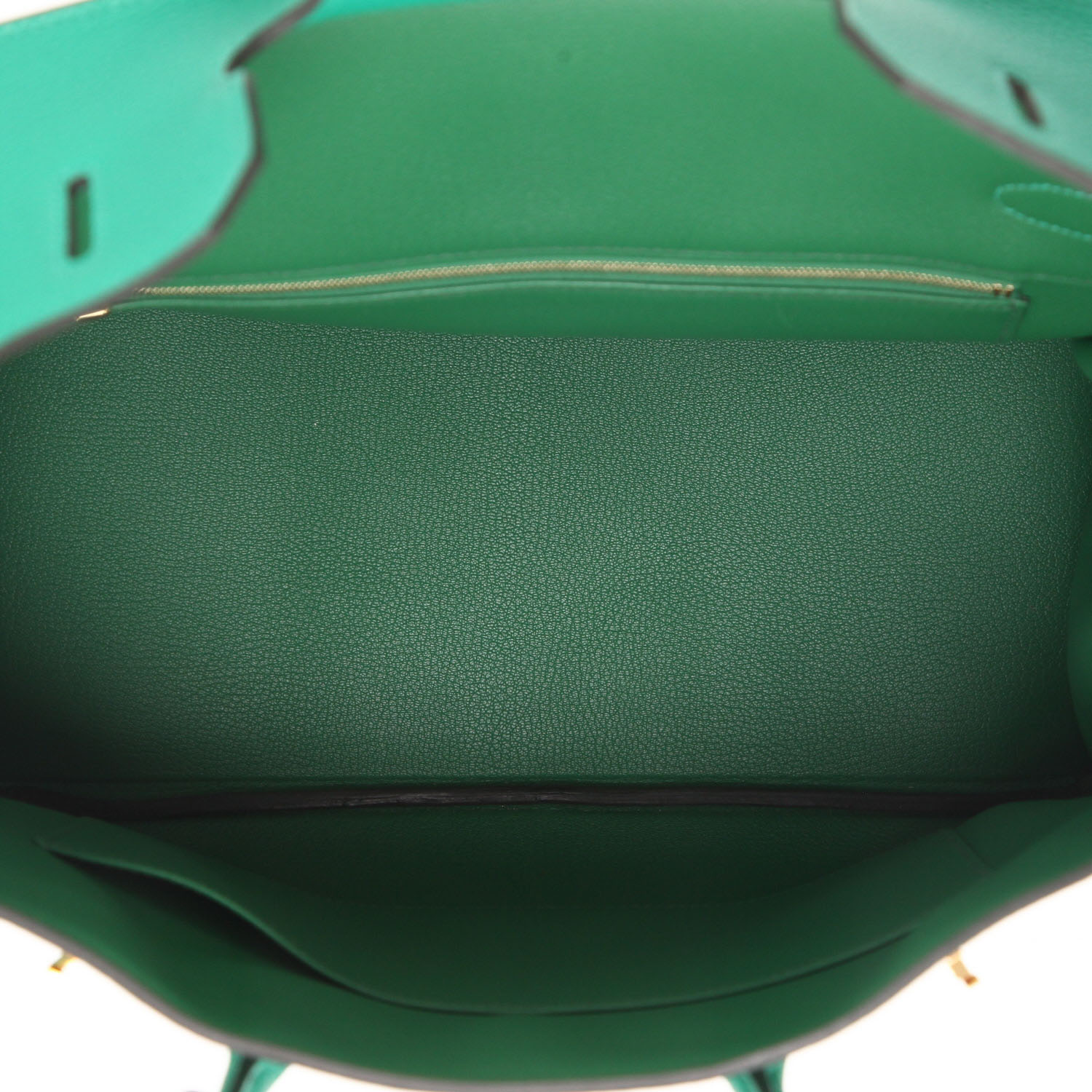 Hermès  Birkin 35 cm handbag  in Menthe togo leather - Detail D3