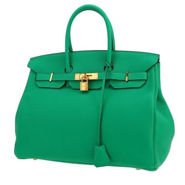 Hermès  Birkin 35 cm handbag  in Menthe togo leather