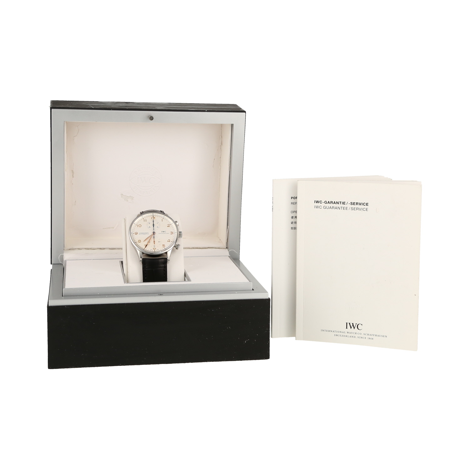 Montre IWC Portuguese-Chronograph en acier Ref: IWC - 3714  Vers 2010 - Detail D2