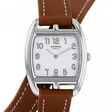 Hermès Cape Cod Tonneau  in stainless steel Ref: Hermès - CT1.210  Circa 2010