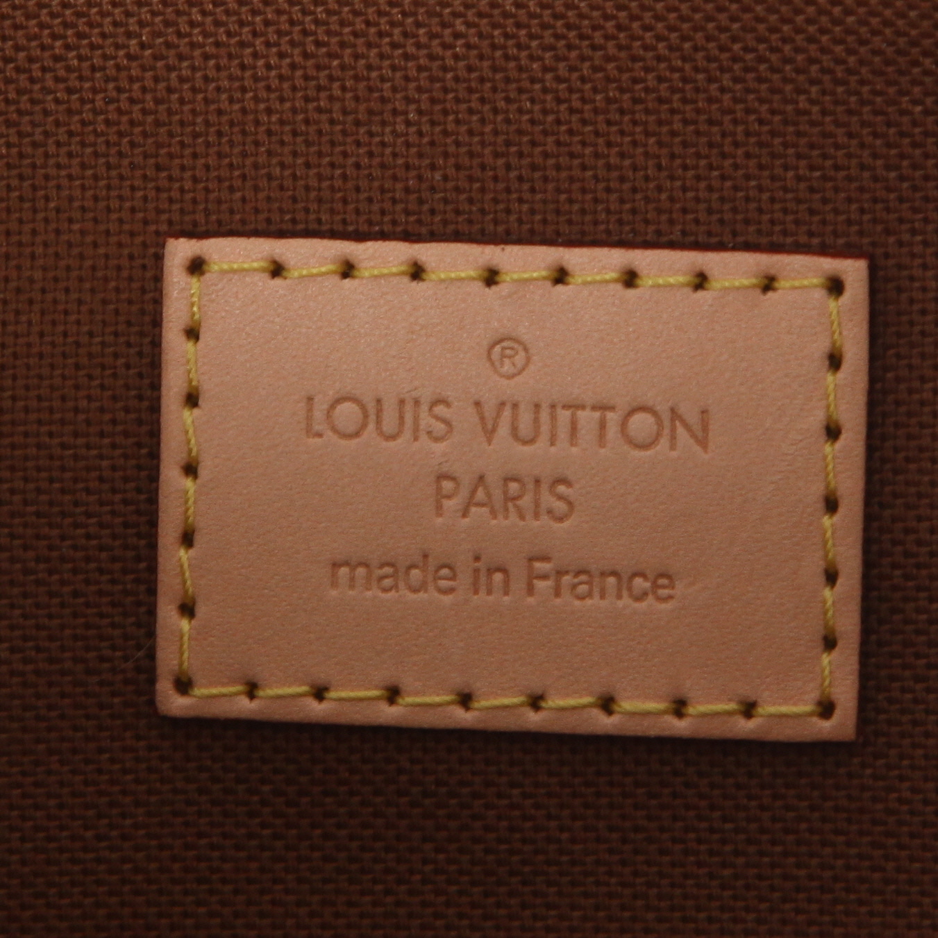 Sac à dos Louis Vuitton  Bosphore en toile monogram marron et cuir naturel - Detail D2