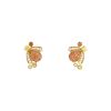 Chaumet Bee my Love earrings in yellow gold, diamonds and coloured sapphires - 00pp thumbnail