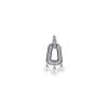 Cartier  pendant in white gold, diamonds and cultured pearls - 360 thumbnail