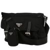 Prada  Nylon Messenger shoulder bag  in black canvas  and black leather - 00pp thumbnail