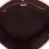 Louis Vuitton  Neverfull shopping bag  in beige empreinte monogram leather - Detail D3 thumbnail