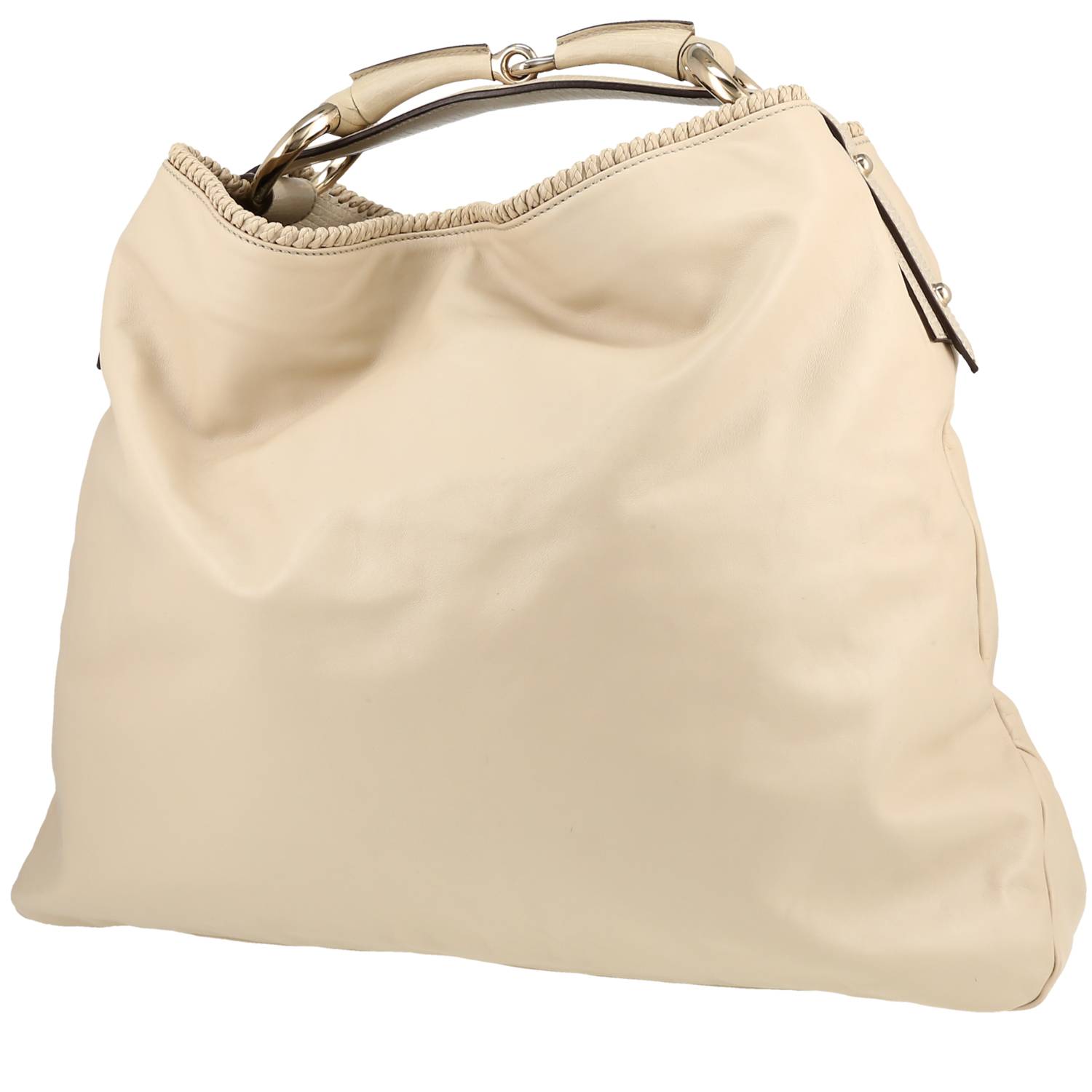 Borsa Gucci  Gucci Vintage in pelle liscia bianco sporco