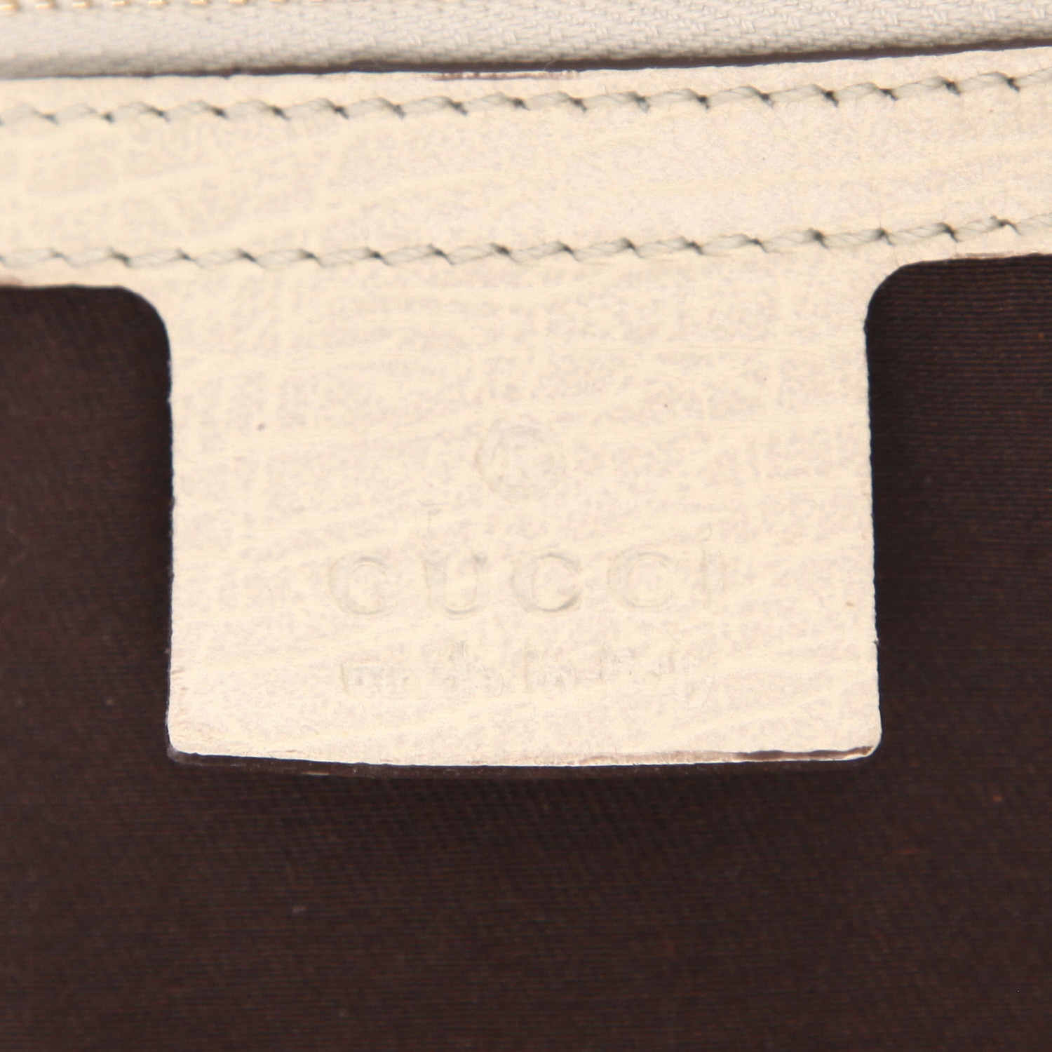 Borsa Gucci  Gucci Vintage in pelle liscia bianco sporco - Detail D2