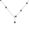 Mikimoto  necklace in white gold, Tahitian cultured pearls and diamonds - 00pp thumbnail