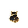 Broche Van Cleef & Arpels Lucky Animals Chat en or jaune, onyx et oeil de tigre - 360 thumbnail