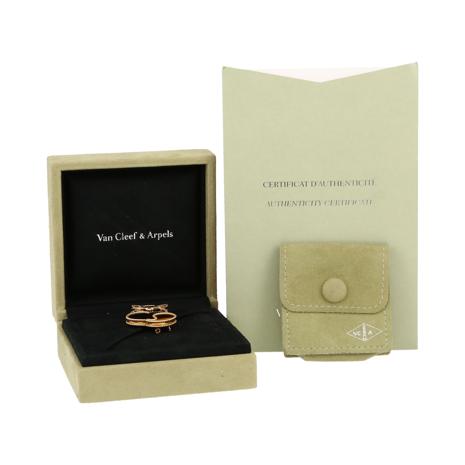 Spilla Van Cleef & Arpels Lucky Animals Chat in oro giallo, onice e - Detail D2