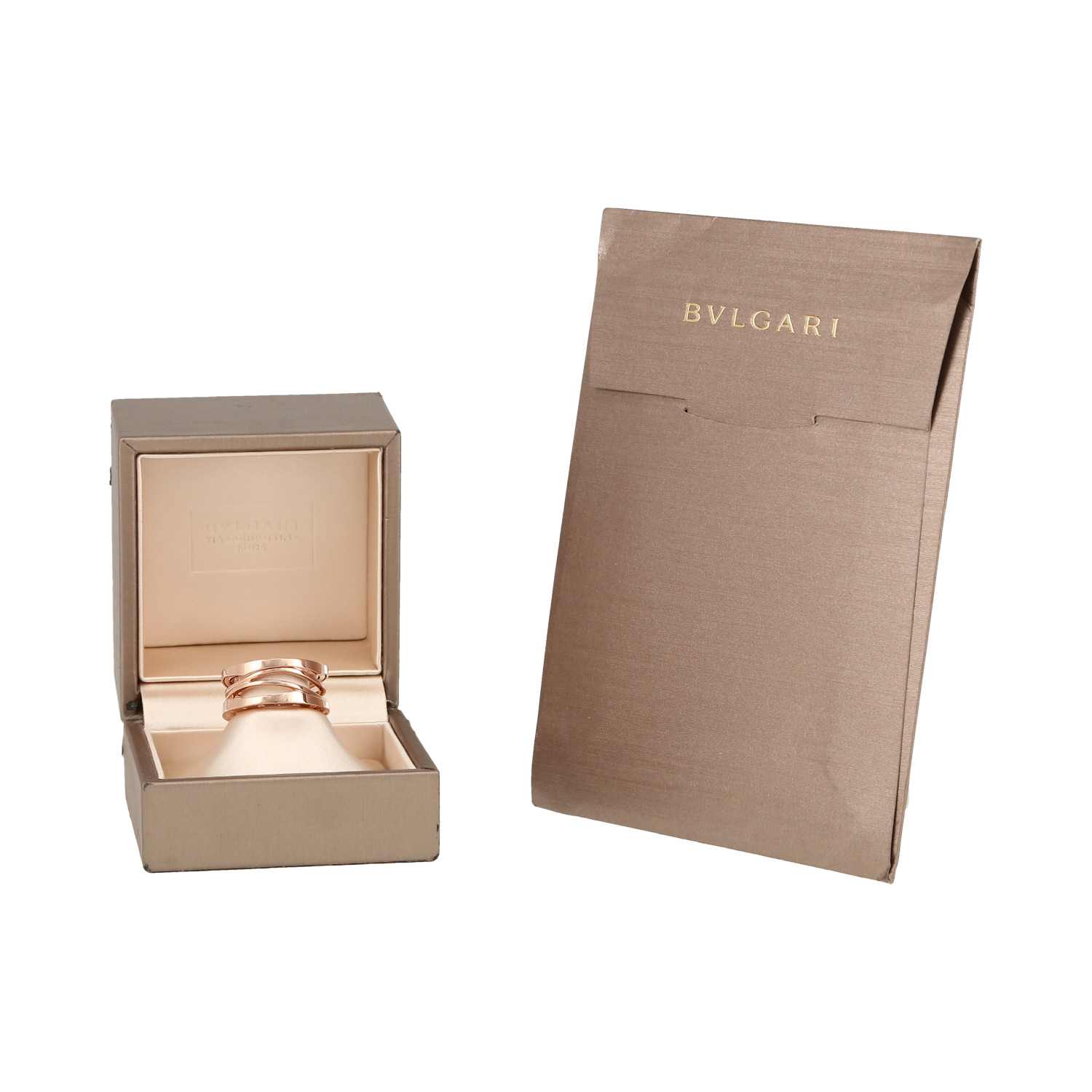 Bulgari B.Zero1 by Zaha Hadid ring in pink gold, size 53 - Detail D2