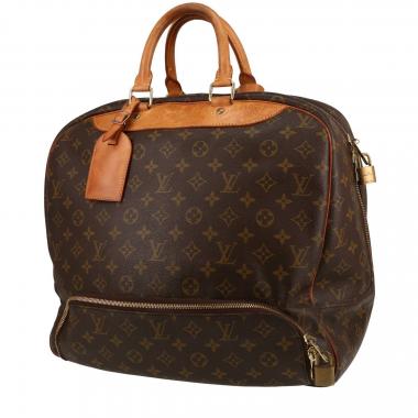 Bolsa de viaje Louis Vuitton  Evasion en lona Monogram marrón y cuero natural