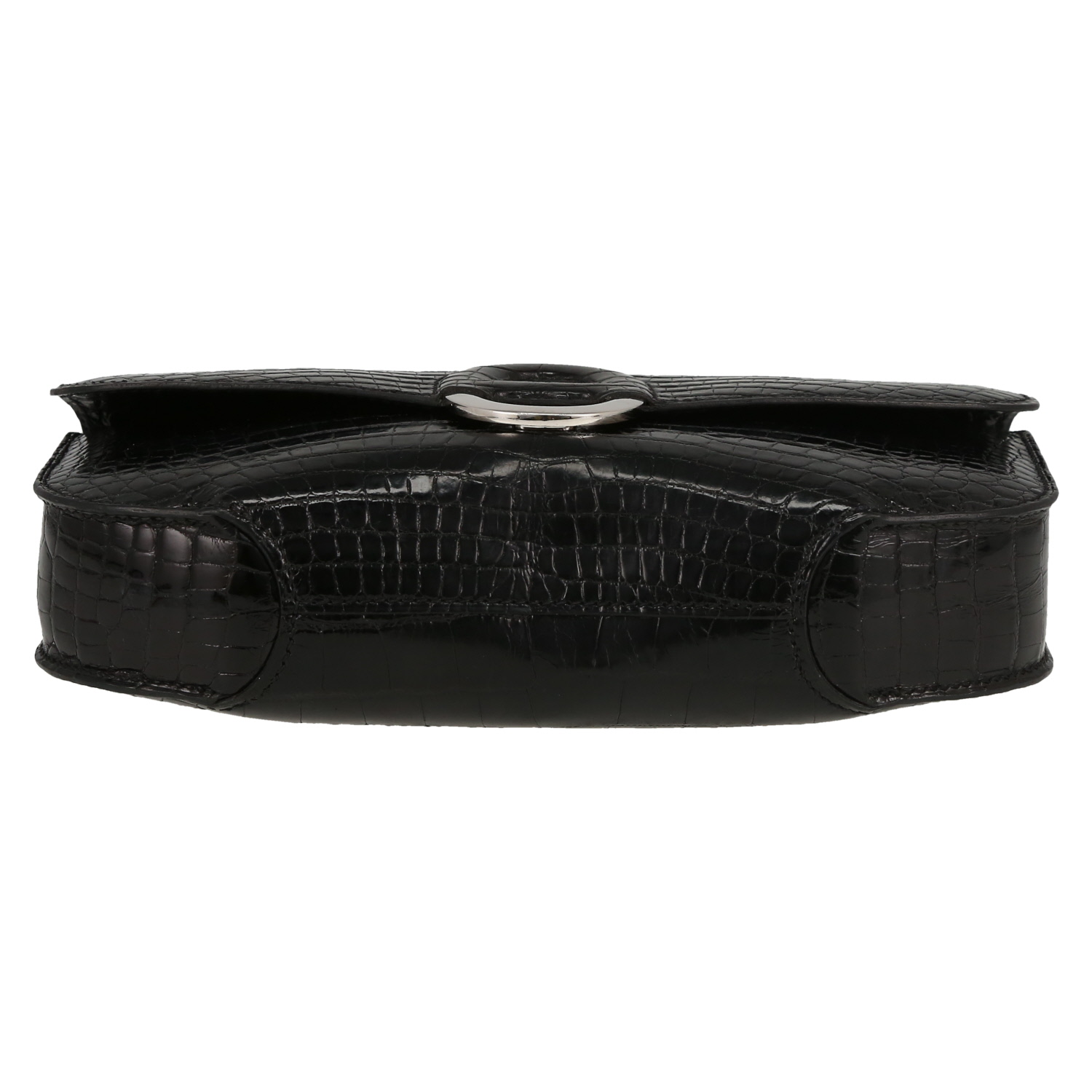 Hermès  Cherche Midi pouch  in black alligator - Detail D1