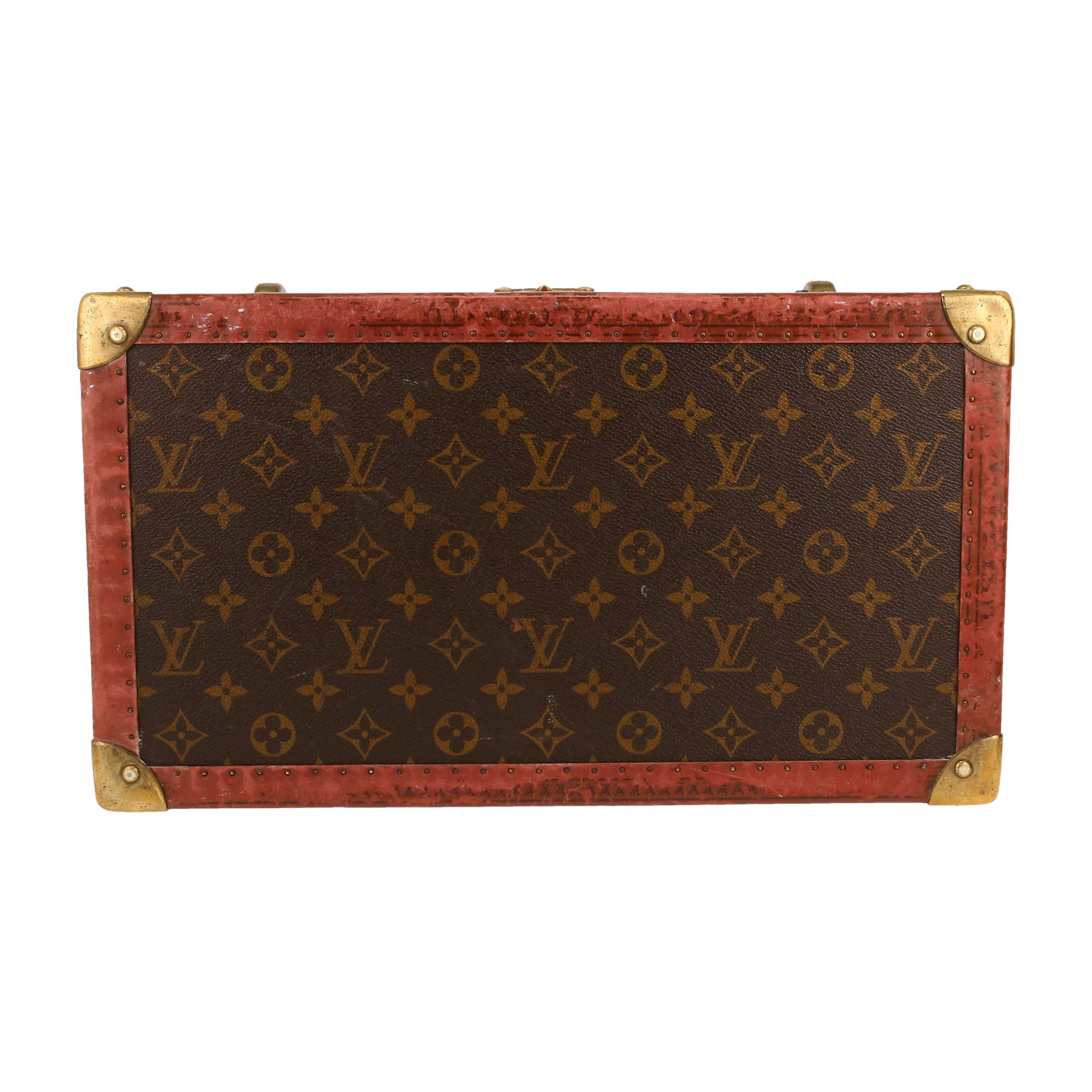 Louis Vuitton  Boîte à Pharmacie vanity case  in brown monogram canvas  and brown lozine (vulcanised fibre) - Detail D1