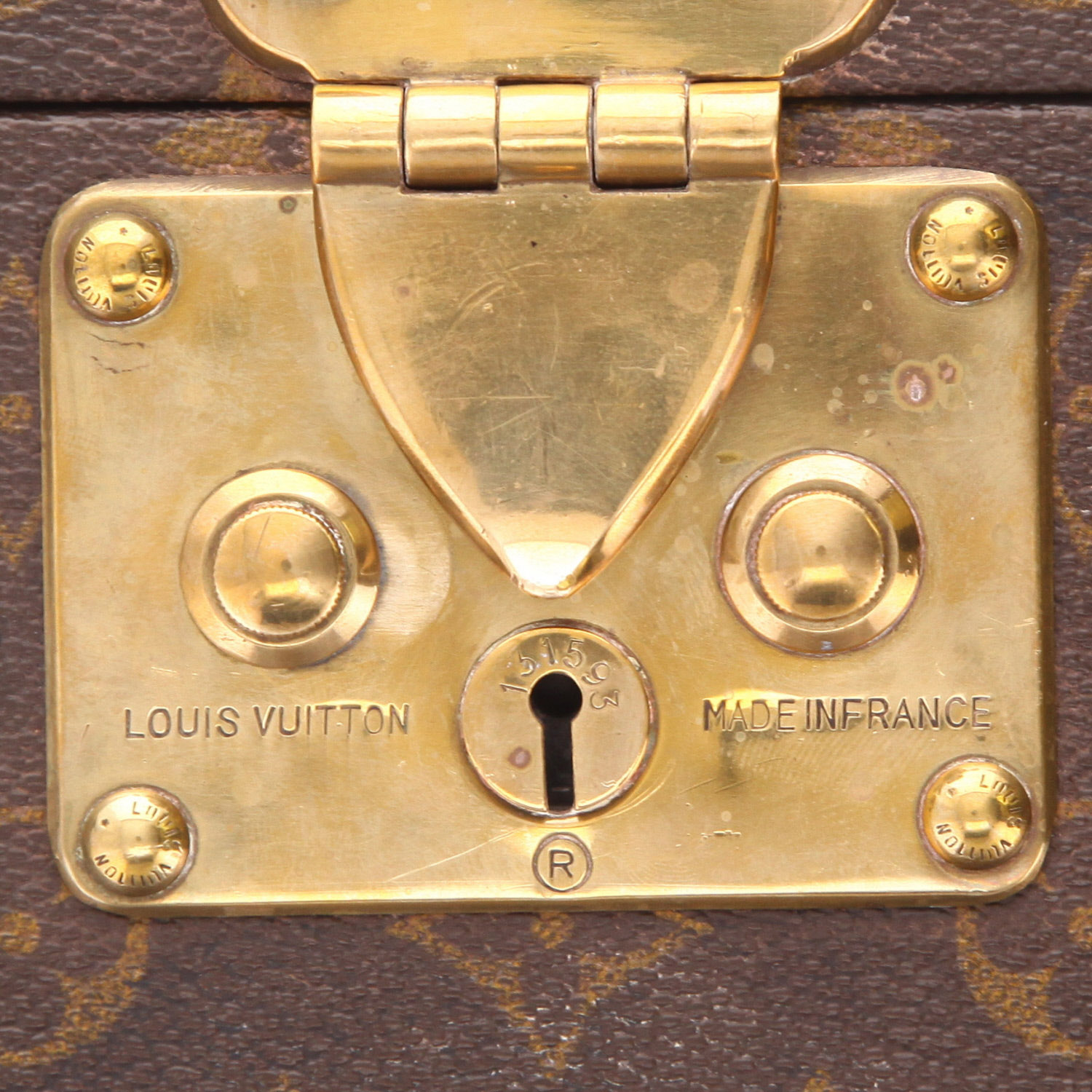 Vanity Louis Vuitton  Boîte à Pharmacie en lona Monogram marrón y fibra vulcanizada marrón - Detail D2