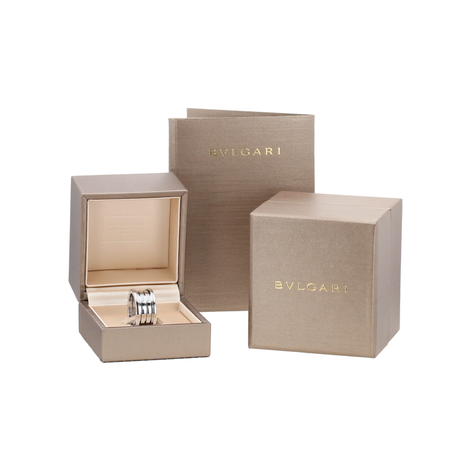 Bulgari B.Zero1 large model ring in white gold - Detail D2