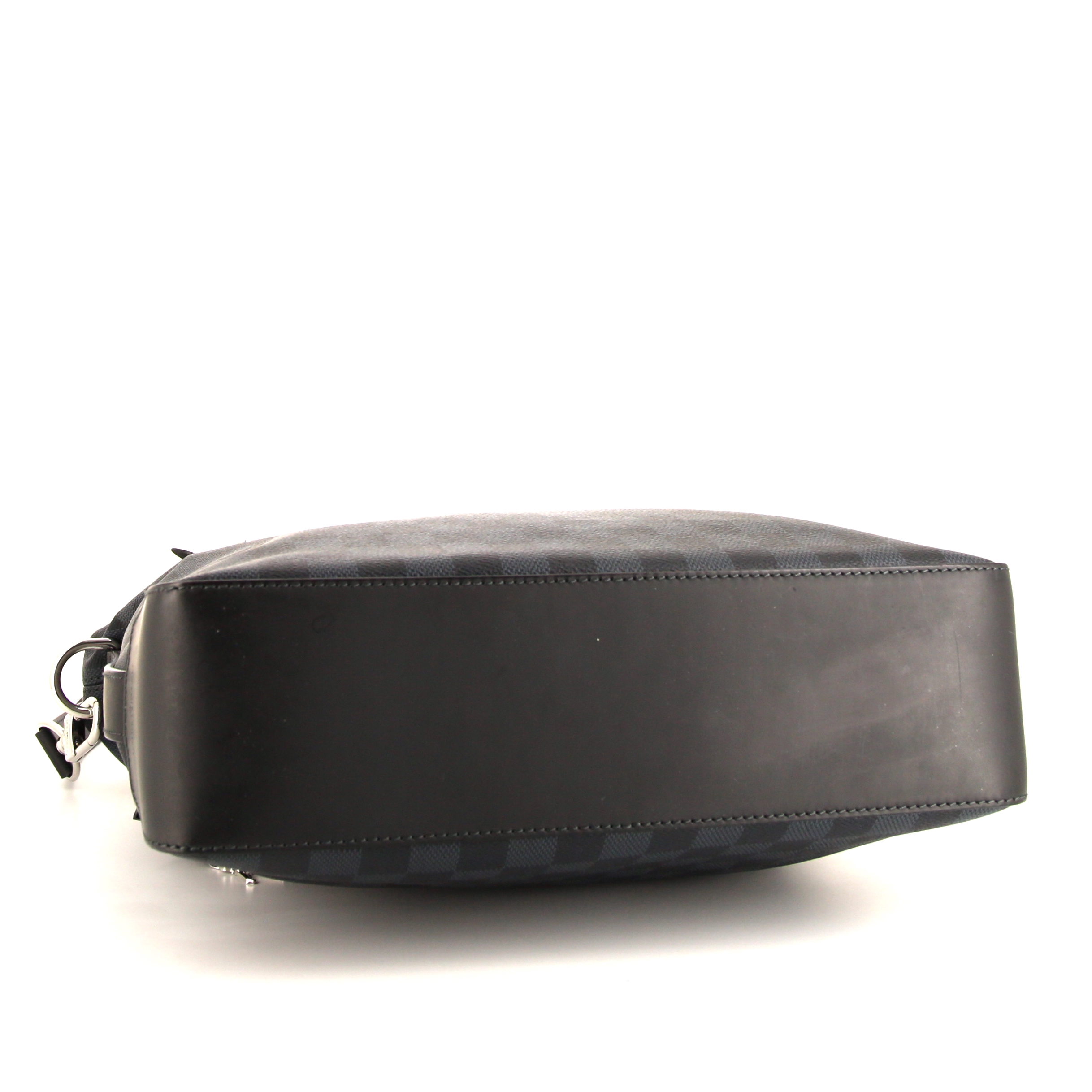 Louis Vuitton Neo Greenwich shoulder bag damier canvas and black leather - Detail D5