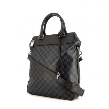 Bolso bandolera Louis Vuitton  Neo Greenwich en lona a cuadros y cuero negro