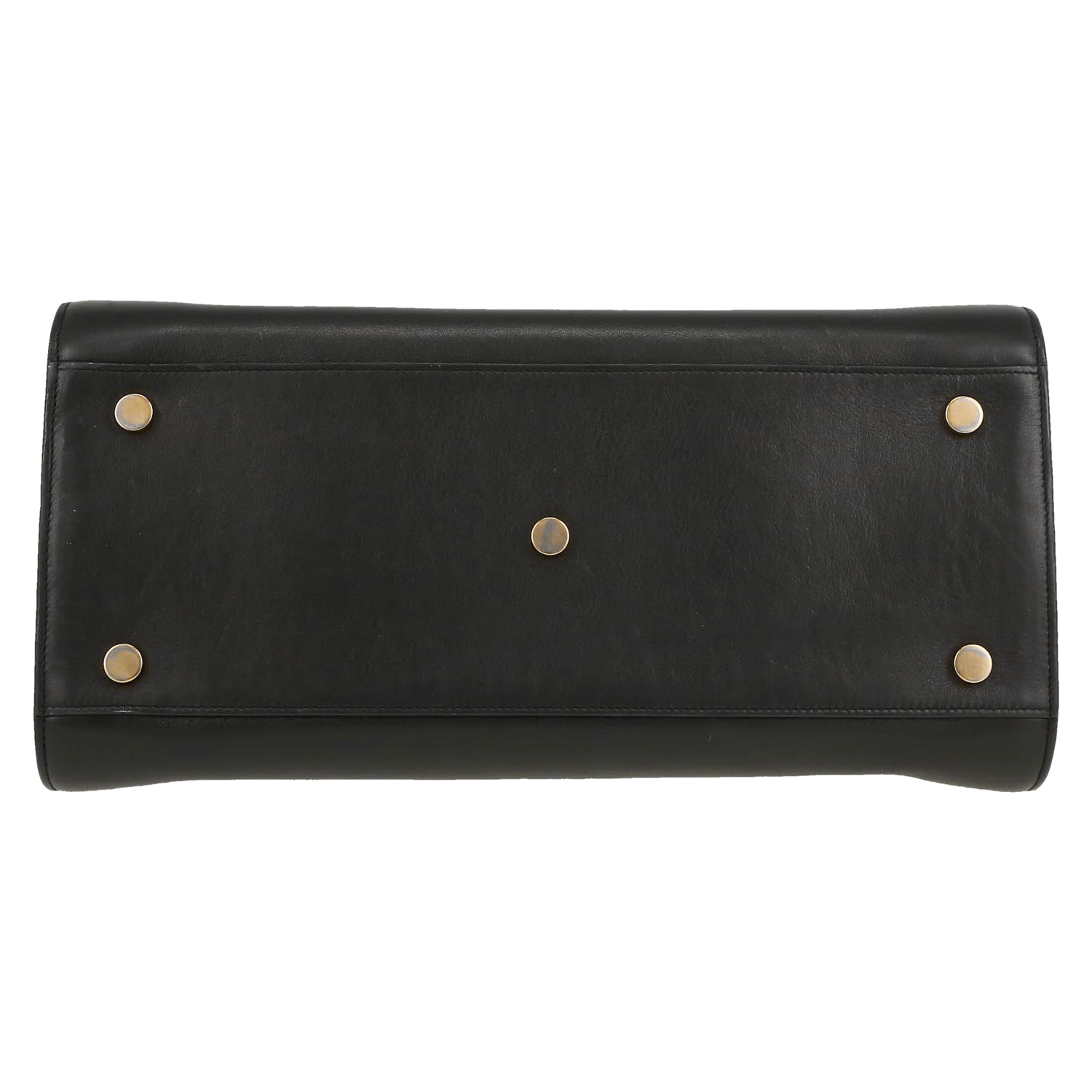 Bolso de mano Saint Laurent  Sac de jour modelo pequeño  en cuero negro - Detail D1