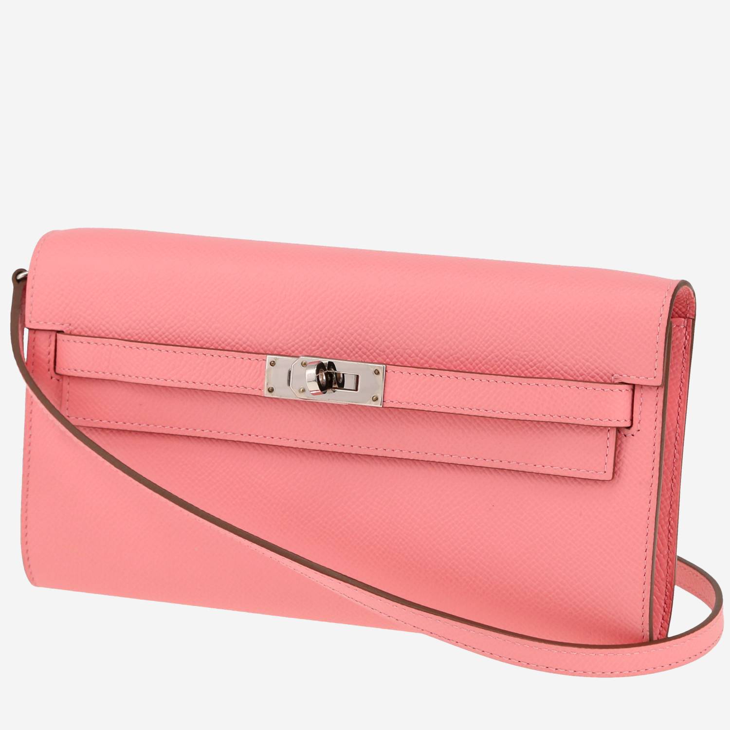 Hermès  Kelly To Go handbag/clutch  in Rose Confetti epsom leather
