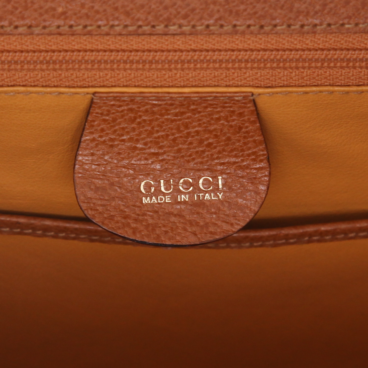 Borsa Gucci  Bamboo in pelle di Pecari marrone e bambù - Detail D2