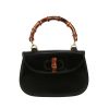 Gucci  Bamboo shoulder bag  in black leather  and bamboo - 360 thumbnail
