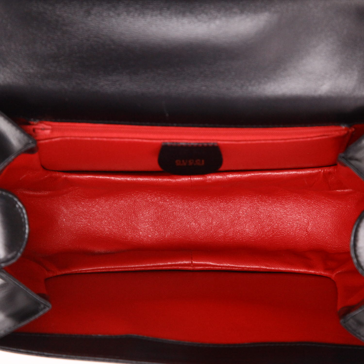 Borsa a tracolla Gucci  Bamboo in pelle nera e bambù - Detail D3