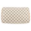 Borsa Louis Vuitton  Speedy 30 in tela a scacchi azzurro e pelle naturale - Detail D1 thumbnail