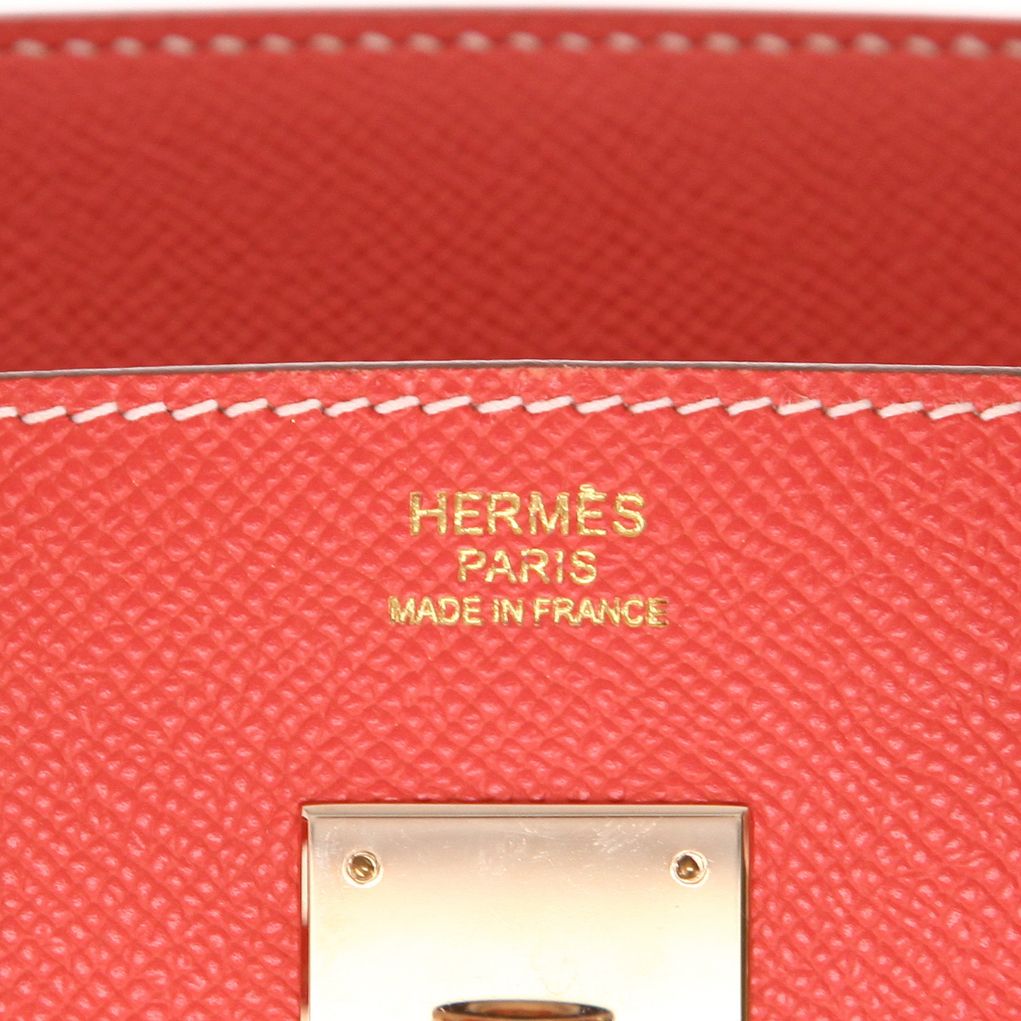 Borsa Hermès  Birkin 30 cm in pelle Epsom Rose Lipstick - Detail D2