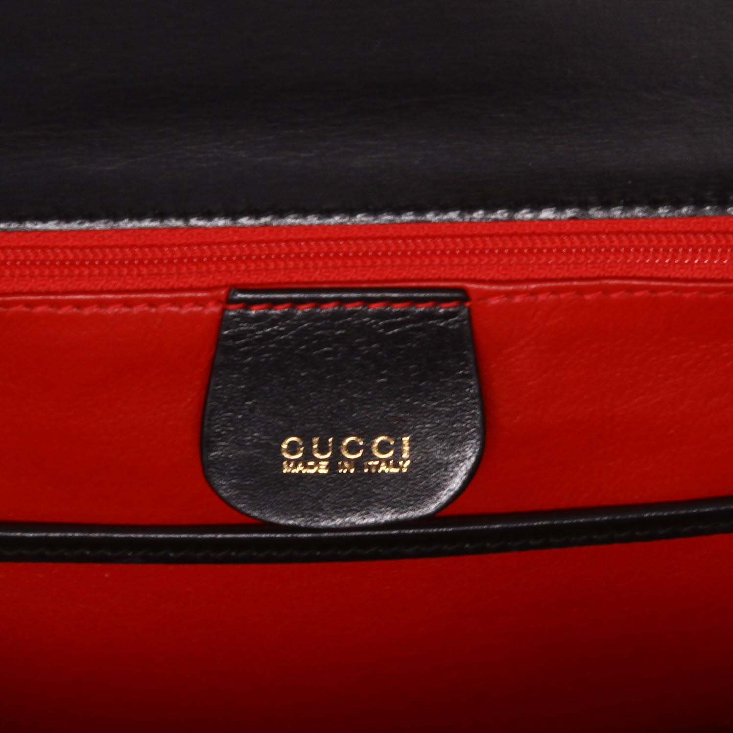 Bolso de mano Gucci  Bamboo en cuero negro y bambú - Detail D2