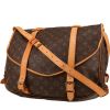 Louis Vuitton  Saumur medium model  shoulder bag  in brown monogram canvas  and natural leather - 00pp thumbnail