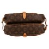 Louis Vuitton  Saumur medium model  shoulder bag  in brown monogram canvas  and natural leather - Detail D1 thumbnail