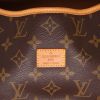 Sac bandoulière Louis Vuitton  Saumur moyen modèle  en toile monogram enduite marron et cuir naturel - Detail D2 thumbnail