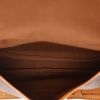 Louis Vuitton  Saumur medium model  shoulder bag  in brown monogram canvas  and natural leather - Detail D3 thumbnail
