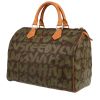 Louis Vuitton  Speedy Editions Limitées handbag  in brown and red monogram canvas  and natural leather - 00pp thumbnail