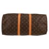 Borsa da viaggio Louis Vuitton  Keepall 45 in tela monogram marrone e pelle naturale - Detail D1 thumbnail