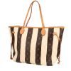 Louis Vuitton  Neverfull Editions Limitées shopping bag  in brown and beige monogram canvas  and natural leather - 00pp thumbnail