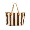 Louis Vuitton  Neverfull Editions Limitées shopping bag  in brown and beige monogram canvas  and natural leather - 360 thumbnail