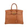 Hermès  Birkin 35 cm handbag  in gold Courchevel leather - 360 thumbnail