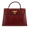 Borsa Hermès  Kelly 32 cm in pelle box bordeaux - 360 thumbnail