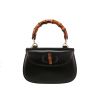 Gucci  Bamboo handbag  in black leather  and bamboo - 360 thumbnail