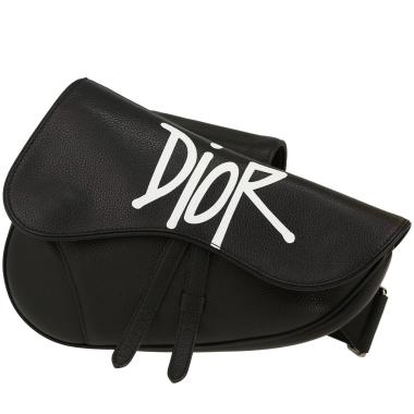 Borsa a tracolla Dior  Edition limitée in pelle nera e bianca