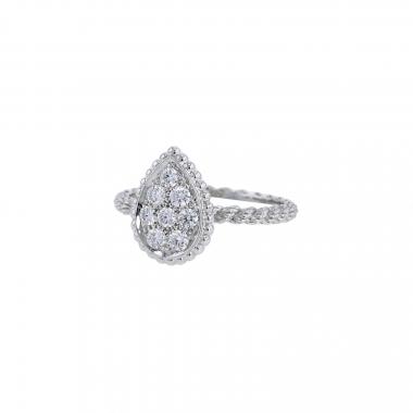 Anello Boucheron Serpent Bohème taglia S in oro bianco e diamanti