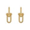 Orecchini Tiffany & Co City HardWear larghe in oro giallo - 00pp thumbnail