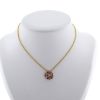 Chanel Camelia necklace in yellow gold, sapphires and sapphires - 360 thumbnail